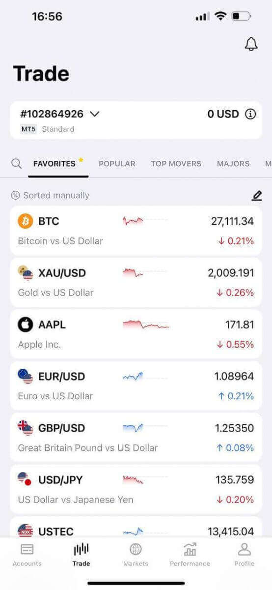 Kutsitsa kwa Exness App: Momwe mungayikitsire pa Android ndi iOS Mobile