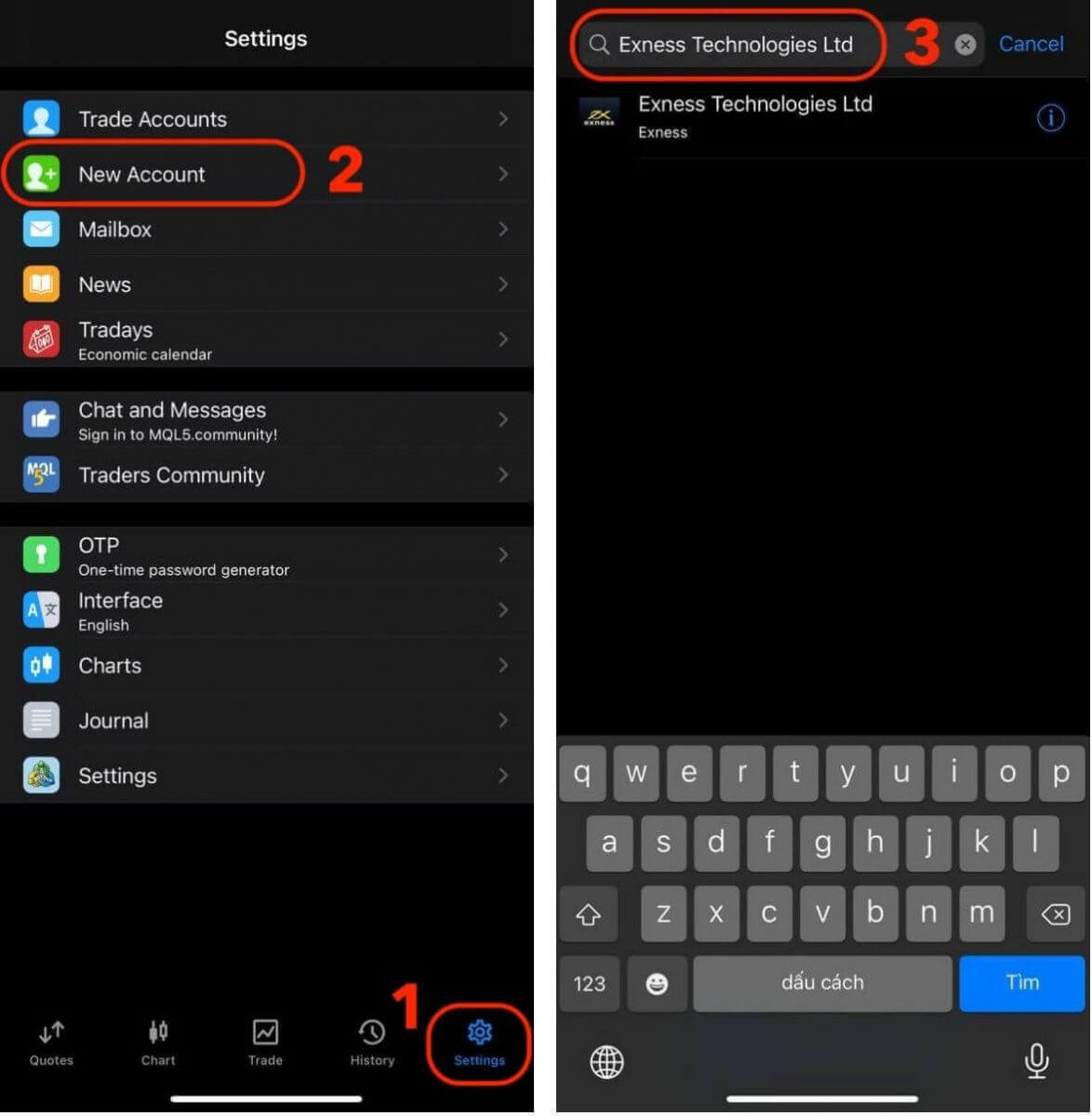 Kif Login u Depożitu fuq Exness