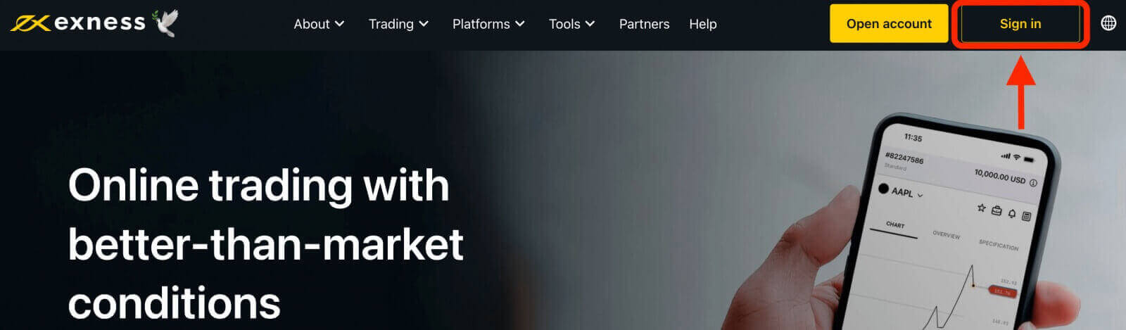 Come accedere a Exness Come accedere a Exness