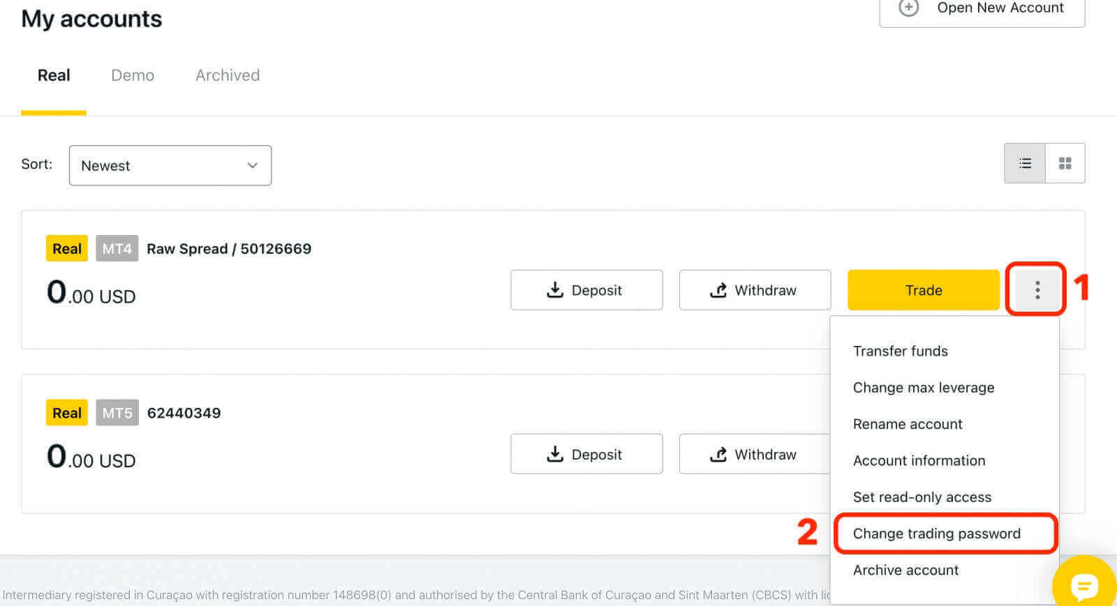 Com registrar-se i iniciar sessió en un compte Exness